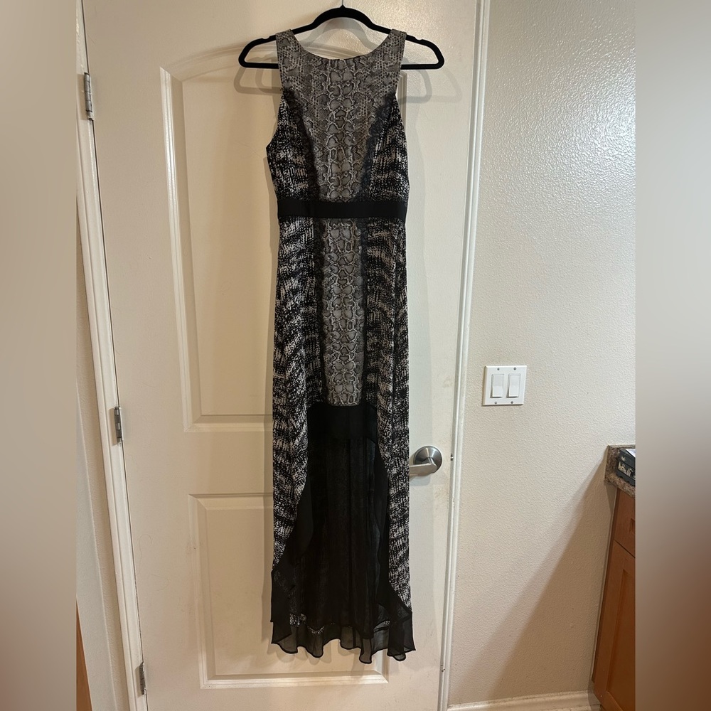 Size 4 BCBGMAXAZRIA maxi dress only worn a couple times.